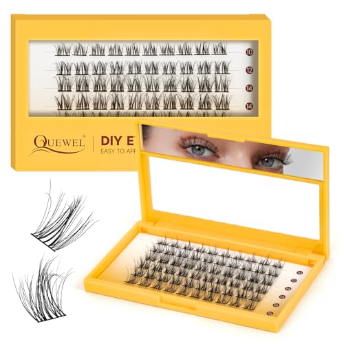 QUEWEL Lash Extension Kit, Clusters Bond & Seal, Applicator Tool, Glue Remover, Natural Look (FDD-H01-kit) - Image 79