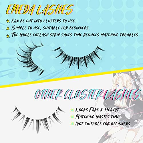 EMEDA 10 Pairs 3D False Eyelashes Natural Look Lightweight Reusable - Image 15
