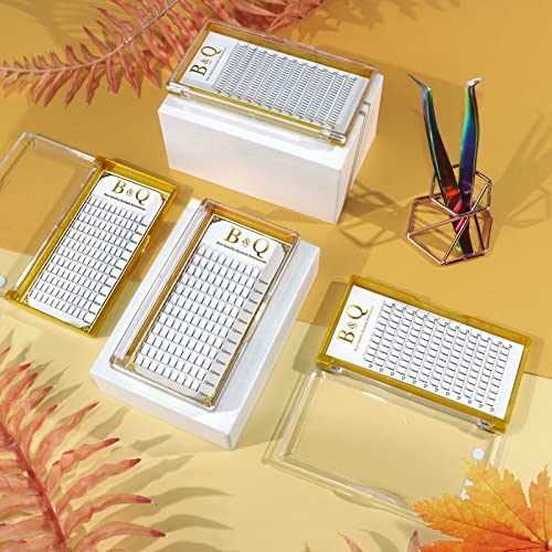 Lash Clusters 280 Pcs 40D-0.07D-9-15MIX B&Q LASH Individual Lashes C D Curl Eyelash Clusters Soft Volume - Image 59