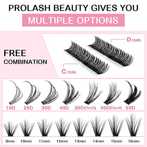 Lash Extension Kit 280Pcs Individual Lashes with Various Styles for DIY - Image 53