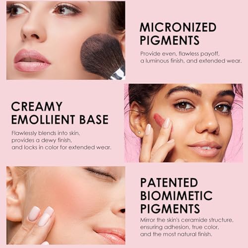 8 Shades Blush Palette, Contour Highlight Matte Blush Powder - Image 3