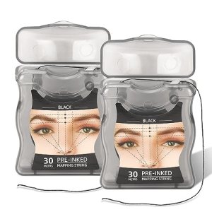 Eyebrow Mapping String 30m Black Ink Microblading Beauty Measurement Tools