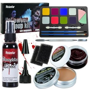 Roizefar Halloween SFX Makeup Kit, 8 Colors Professional Special Effect Palette