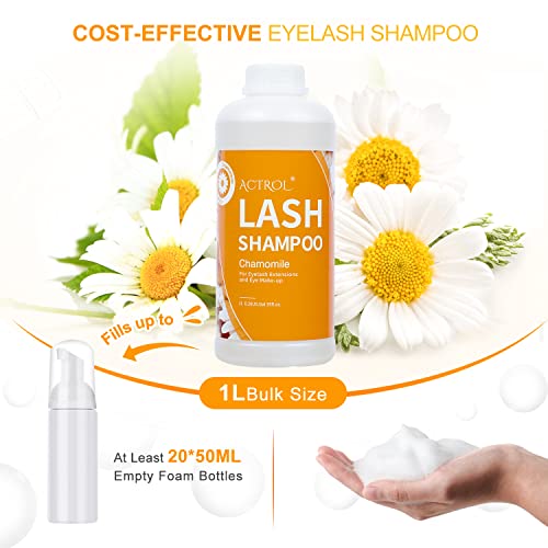 Eyelash Extension Cleanser 60ML Natural Lash Extension Shampoo Unscented Professional Eyelid Foaming Cleanser Paraben & Sulfate Free - Image 48