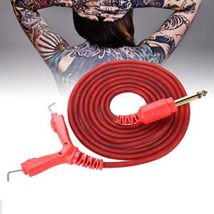 Tattoo Clip Cord, 2M Silicone RCA Hook Line Red