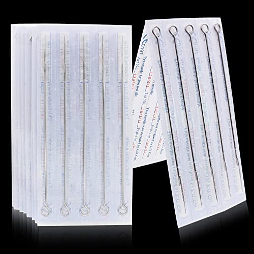 Tattoo Needles - Anghie 50PCS Assorted Tattoo Needles Liners and Shaders 3rl, 5rl, 7rl, 9rl, 3rs, 5rs, 7rs, 9rs, 5m1, 7m1