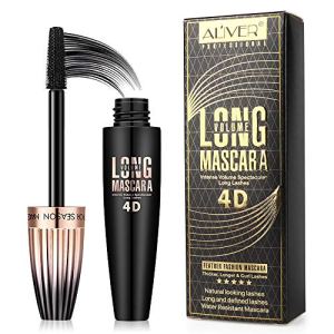 4D Silk Fiber Lash Mascara Waterproof Mascara for Longer, Curler and Voluminous Eyelashes - Natural Formula Smudge-proof Mascara Lasting All Day Valleylux 30.00 g (Pack of 1)