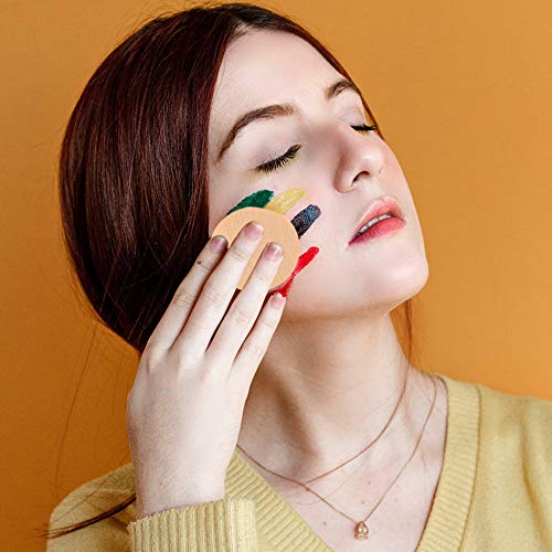 24 PCS Makeup Sponge, Round Circle Flat Sponge Applicator Face Paint Sponges - Image 3