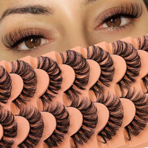 EMEDA 10 Pairs 3D False Eyelashes Natural Look Lightweight Reusable - Image 40
