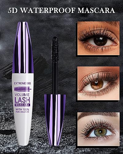 5D Silk Fiber Mascara Brown Waterproof 10ml - Image 8