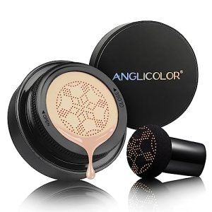 Anglicolor Mushroom Head Air Cushion CC Cream, Long Lasting, Moisturizing, Even Skin Tone, 15ml, #01 Porcelain