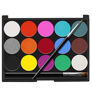 Face Paint Kit for Party Cosplay 15 Colors Washable Non-Toxic