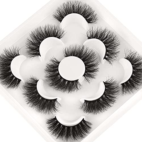 JIMIRE Mink Fluffy Volume 3D Wispy Long Fake Eyelashes 14 Pairs Pack - Image 11