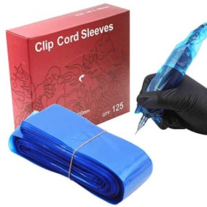 Tattoo Clip Cord Covers - Beoncall 125Pcs Disposable Tattoo Clip Cord Sleeves