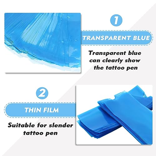 Pen Machine Covers with Grip Tapes - Rayyl 200pcs Tattoo Pen Covers and 4pcs Tattoo Grip Tape Wrap - Image 3