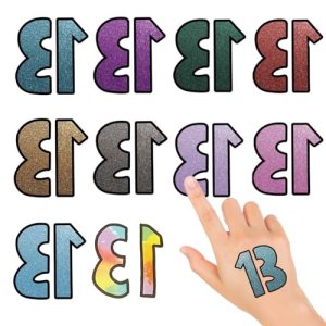 Number 13 Swiftie Fans Tattoos Set 2 Music Festival Accessory