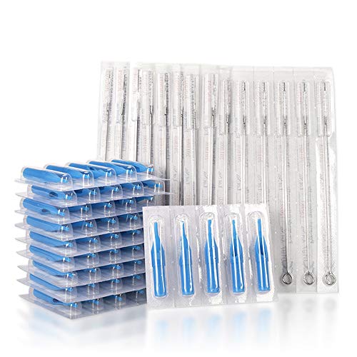 Atomus Tattoo Needles 3RL 50PCS + Disposable Tattoo Tips 3RT 50PCS