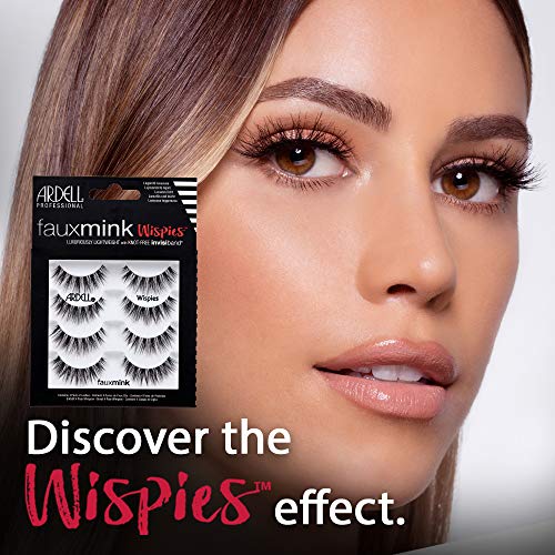 Ardell Faux Mink Wispies - Adds Length and Volume, Medium Volume, Knot-Free Invisiband - Image 2