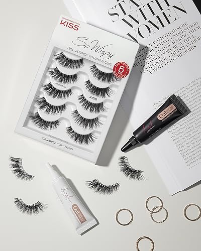KISS Blowout Wispy Eyelashes Multi Pack 5 Pairs - Image 5