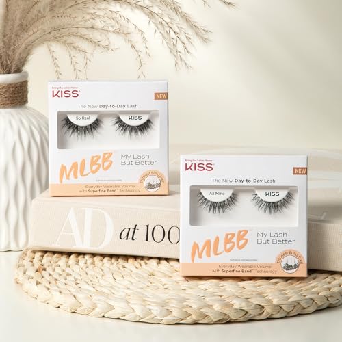 KISS My Lash But Better False Eyelashes, All Mine, 10mm, Reusable Strip Lashes - Image 4