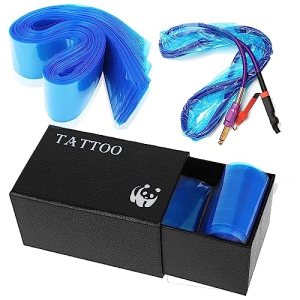 Tattoo Clip Cord Covers - SOTICA 100Pcs Disposable Protection Bags (Blue)
