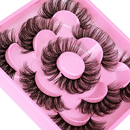 Lashes Wispy False Eyelashes Natural Look 3D Mink Eye Lashes Pack (A10-14mm) 10 Pair - Image 31