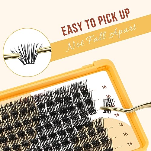 QUEWEL Lash Extension Kit, Clusters Bond & Seal, Applicator Tool, Glue Remover, Natural Look (FDD-H01-kit) - Image 99