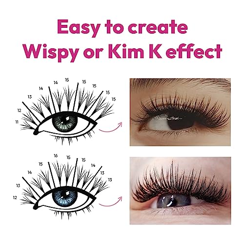 Eyesy Lash 5D 0.07 Size 13mm Curl C Wispy Handmade Lash Fans - Image 2