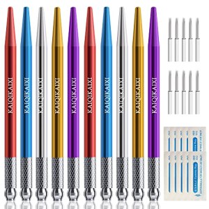 Microblading Pens 10 Piece Light Manual Tattoo Eyebrow Pens For Permanent Makeup