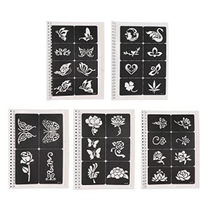 97pcs Glitter Tattoo Stencils, Boys and Man Reusable Set, PVC Material