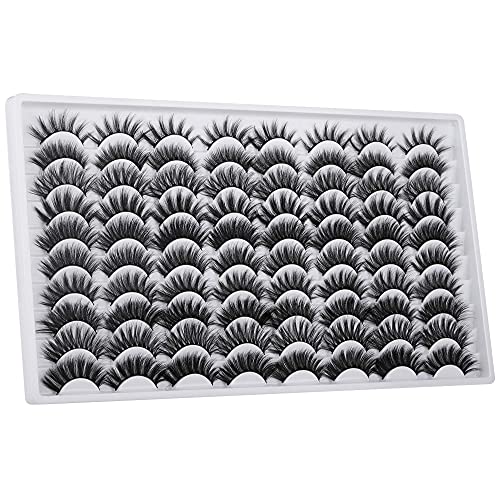 30 Pairs 20MM False Eyelashes Wholesale 6 Styles Mixed Lashes 8D Fluffy Volume Dramatic Faux Mink Eyelashes Pack - Image 6