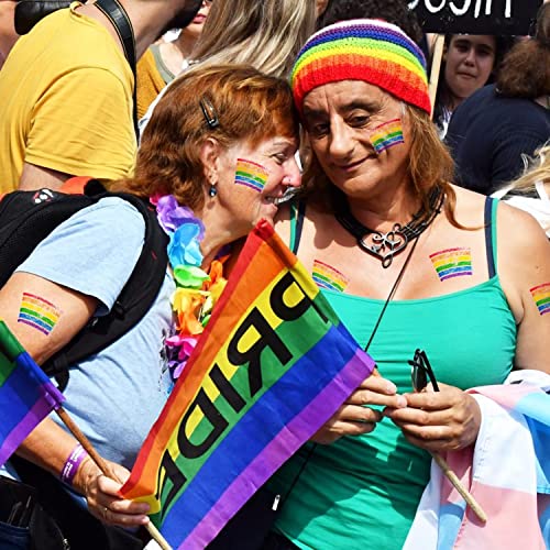 Rainbow Face Paint, 2 Pcs Gay Pride Rainbow Face Paint, Body & Face Makeup for Pride Month, Cosplay, Party, Halloween - Image 6