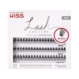 KISS Lash Couture Faux Lash Extensions Set, Lash Clusters, Varied Lengths, Easy Application, Style Venus