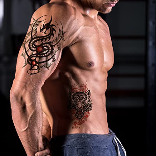 AWLEE Tribal Totem Temporary Tattoos - Long Lasting 35 Sheets - Image 6