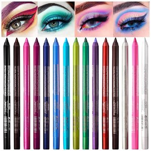 Professional 15-Color Eyeliner Pen Set - Vibrant Shades for Bold Looks