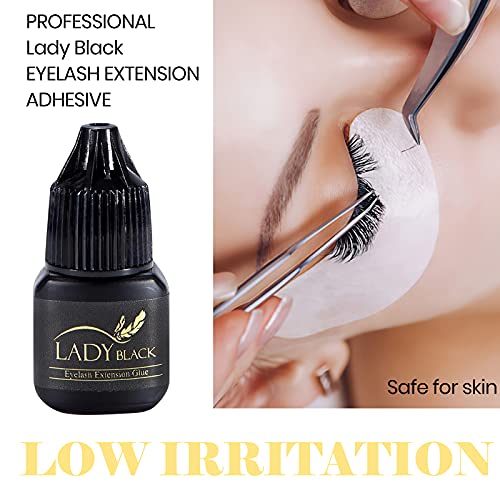 Korean Lady Black Eyelash Extension Glue 5g Fast Drying 5-6 Week Retention - Image 3