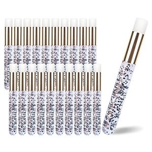 Lash Shampoo Brushes, Eyelash Brush Cleaner Lash Cleansing Brush Nose Pore Deep Blackhead Remover Cleaning Brush (20pcs in gold)