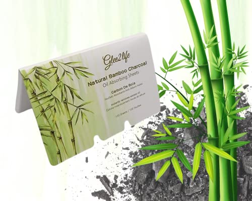 Natural Bamboo Charcoal Oil Absorbing Sheets Glee2life 200 Count - Image 4