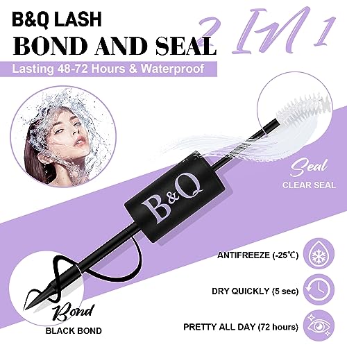 Lash Clusters 280 Pcs 40D-0.07D-9-15MIX B&Q LASH Individual Lashes C D Curl Eyelash Clusters Soft Volume - Image 46