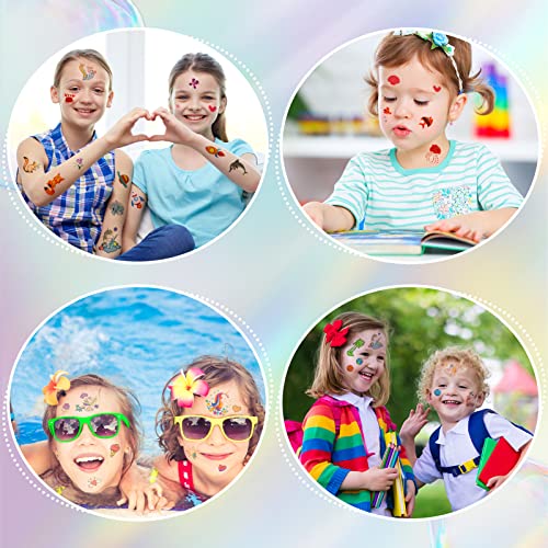 KLEBREIS 60 Sheets Temporary Tattoos for Kids, Waterproof Cute Kids Tattoos Stickers, Dinosaur Animal Unicorn - Image 4
