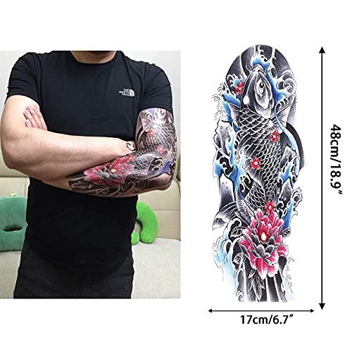 Arm Temporary Tattoos For Men Women(12 SHEETS) - Image 6