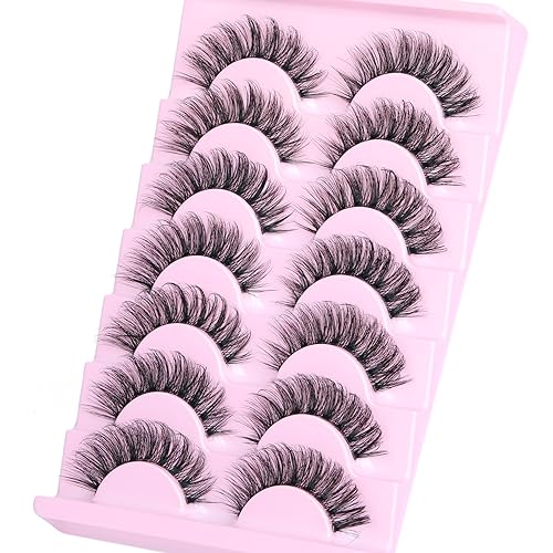 Fluffy Mink Eyelashes 8D 20mm C Curl Pack 10 Pairs Wispy Full Reusable - Image 15