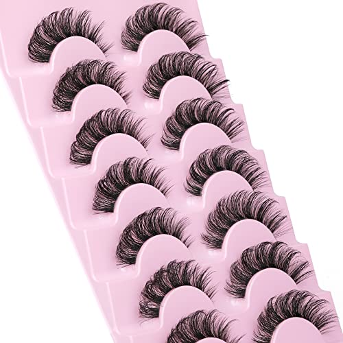 Natural Look Curly Mink Eyelashes 16MM D Curl 7 Pairs Pack - Image 12