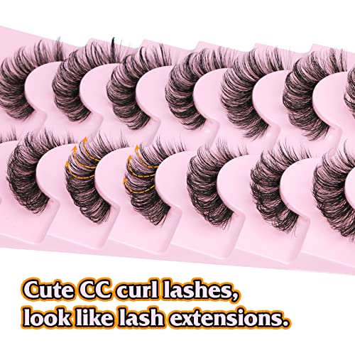 Natural Look Curly Mink Eyelashes 16MM D Curl 7 Pairs Pack - Image 10