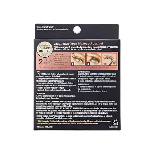 Magnetic Eyeliner & Lash Kit, Tempt, 1 Pair of Synthetic False Eyelashes With 5 Double Strength Magnets - Image 7