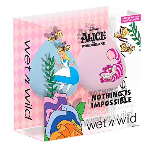 Wet N Wild 2-Piece Makeup Sponge Set Alice In Wonderland Collection Seamless Coverage Reduces Makeup Waste Effortless Application Cruelty-Free Vegan - Image 2