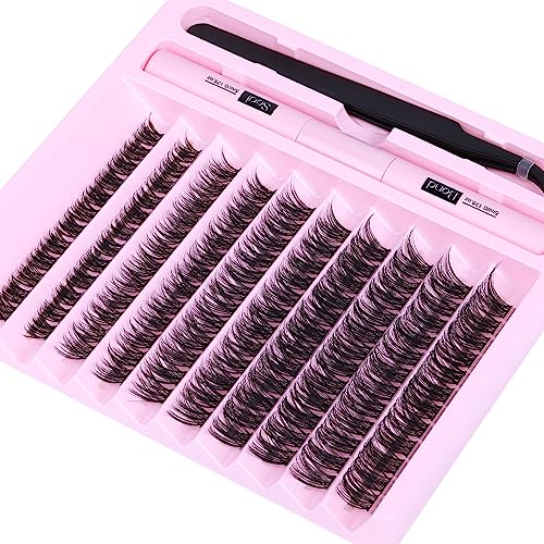 ALPHONSE Lash Clusters 9-16mm DIY Eyelash Extensions 200 Pcs Natural Look D Curl Wispy Cluster Lashes - Image 8