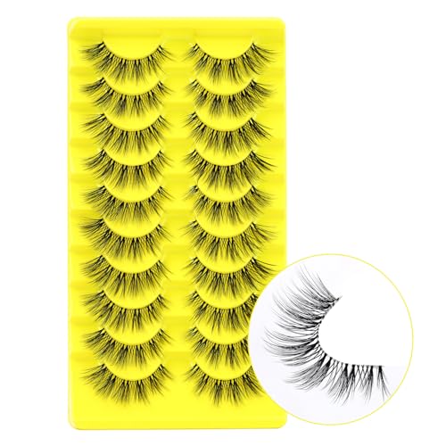 EMEDA 10 Pairs 3D False Eyelashes Natural Look Lightweight Reusable - Image 33