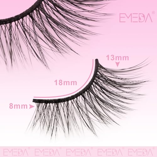 EMEDA 10 Pairs 3D False Eyelashes Natural Look Lightweight Reusable - Image 8
