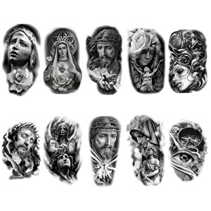 Large Realistic Temporary Tattoos Sticker (Pattern 12) Roarhowl X-Large